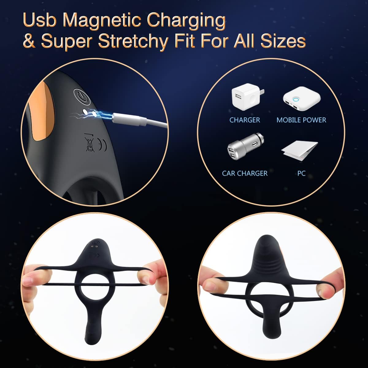 InfernoGrip Vibrating Cock Ring Clitoral Vibrator