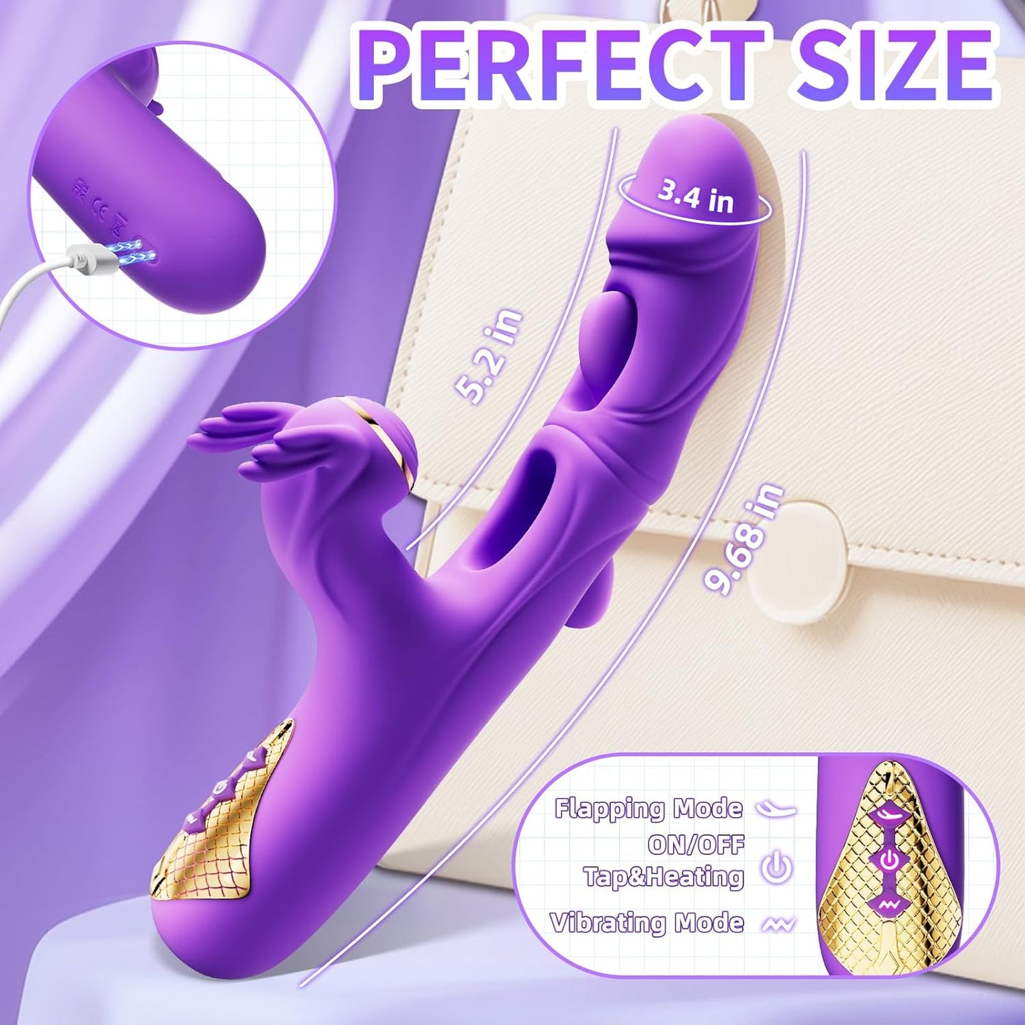 TwilightEuphoria Vibrating, Tapping & Flapping G-Spot Stimulator