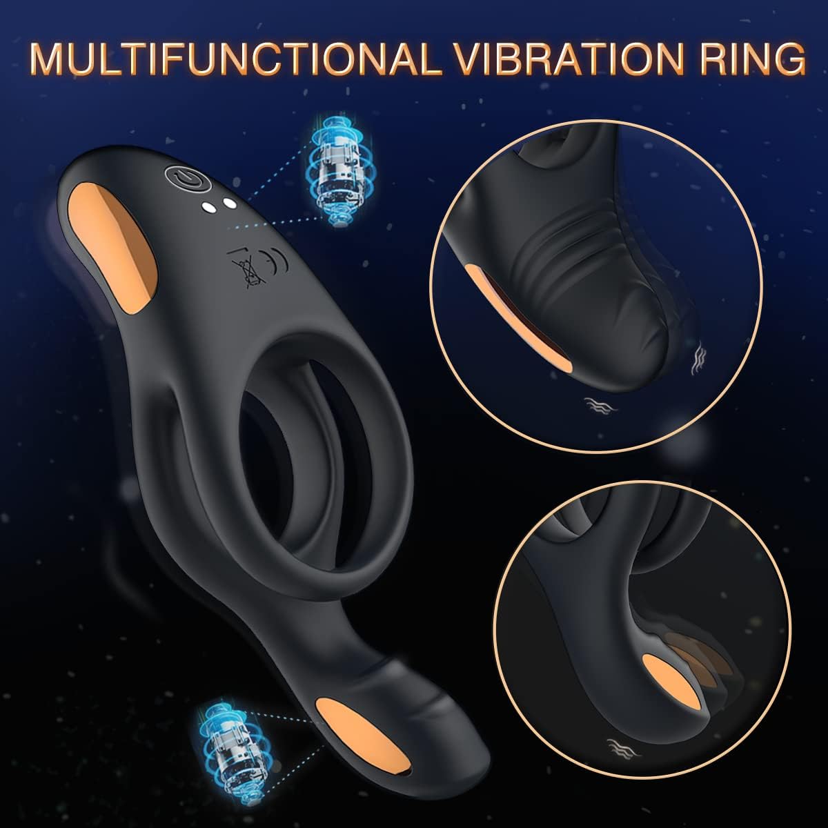 InfernoGrip Vibrating Cock Ring Clitoral Vibrator