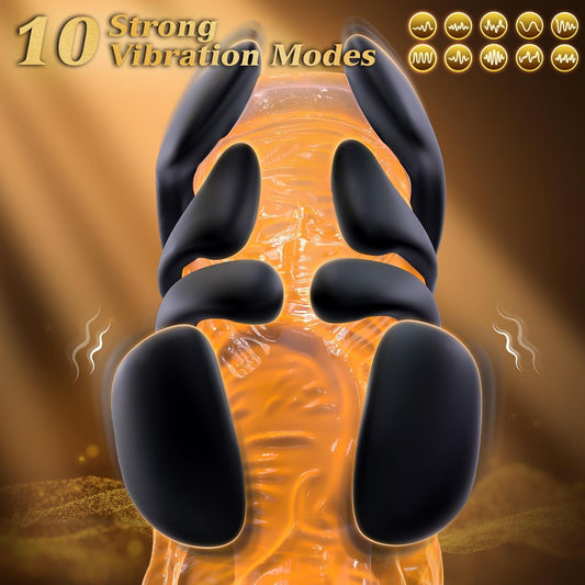 MasterTremor 10-Mode Vibrating Penis Stroker for Men