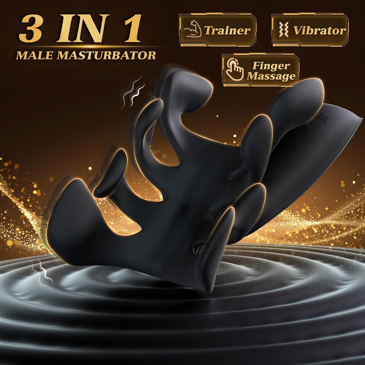 MasterTremor 10-Mode Vibrating Penis Stroker for Men