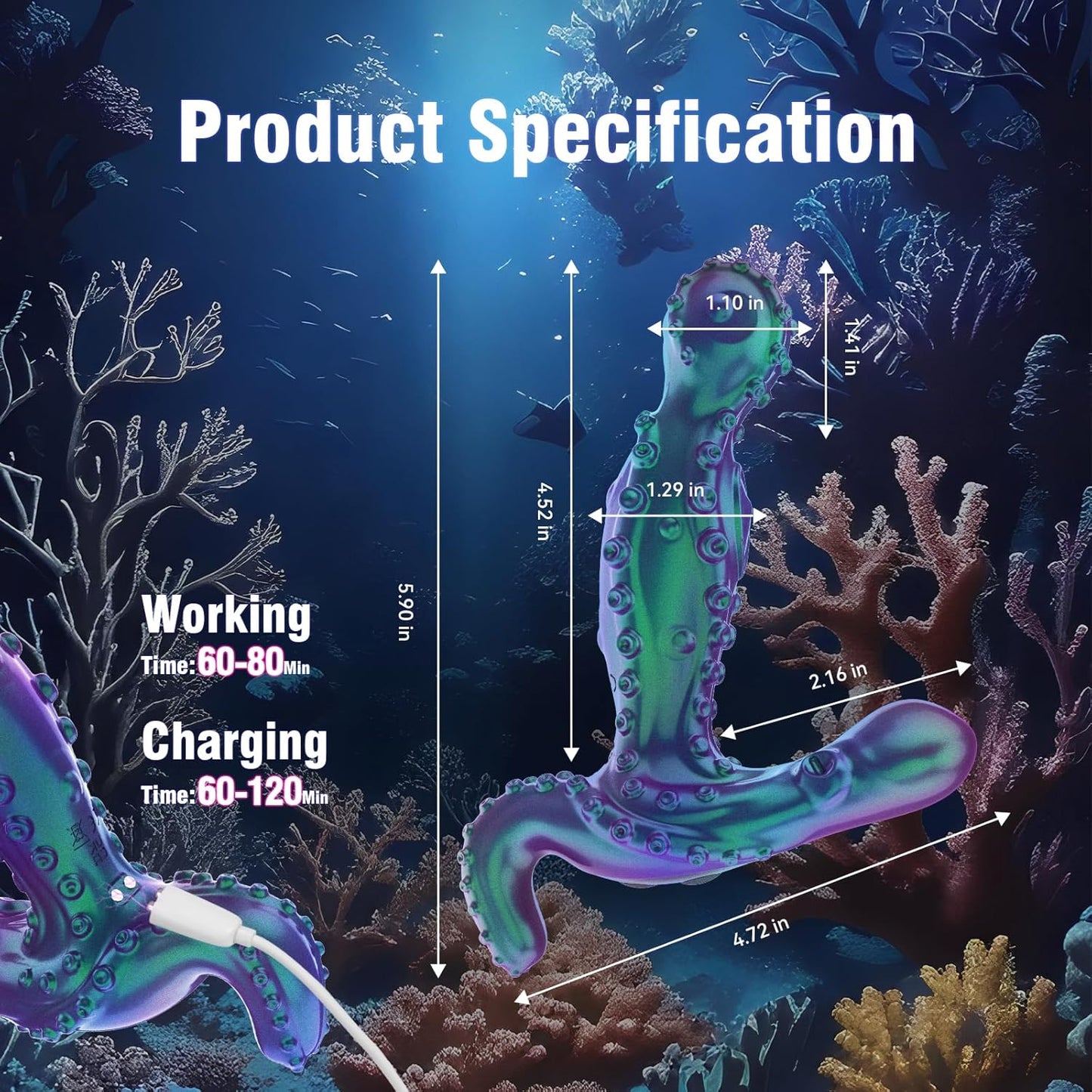 SwayThrob Kinky 360° Rotating Prostate Massager Anal Plug