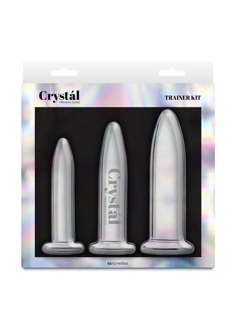 Crystal Trainer Kit Premium Glass Anal Plug Set